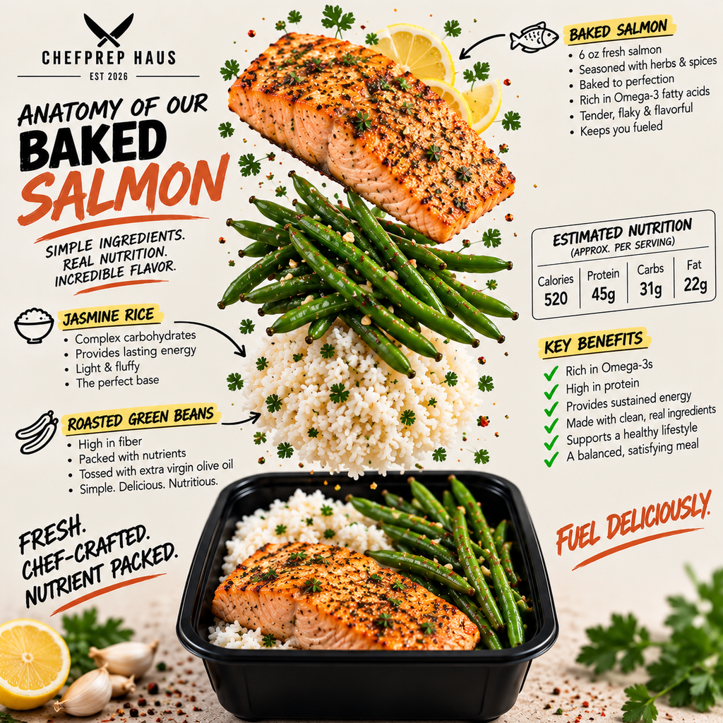 Balanced 6 oz Lemon Baked Salmon