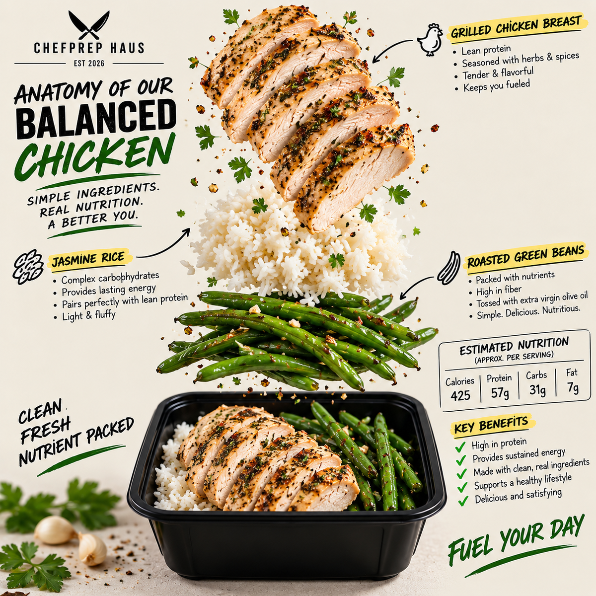 Balanced 6 oz Greek Lemon Chicken